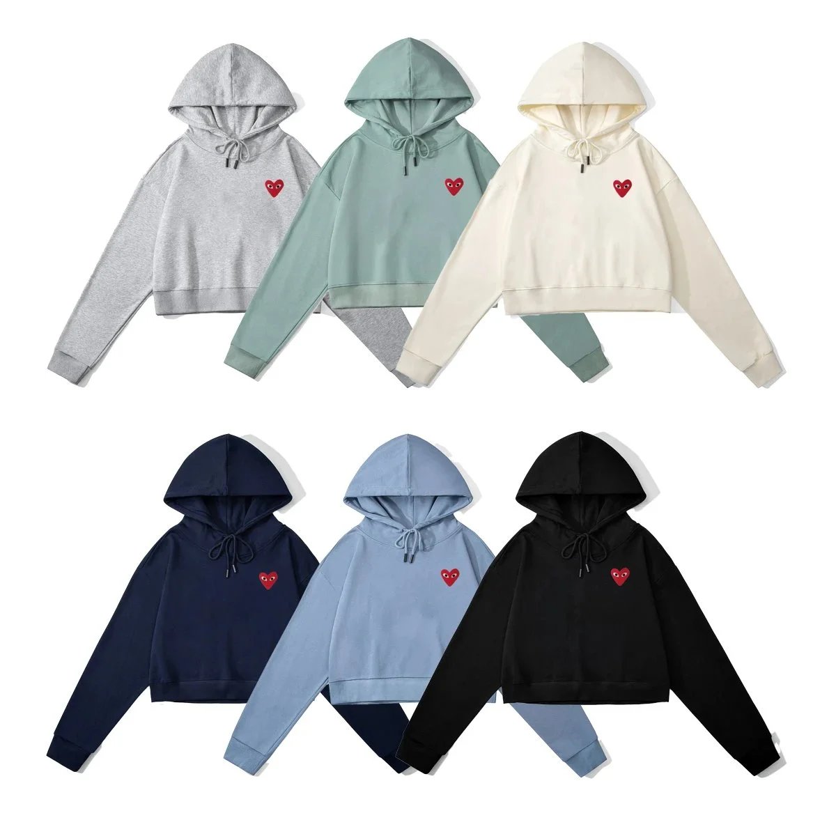  Love  heart  logo hooded sweatshirt  