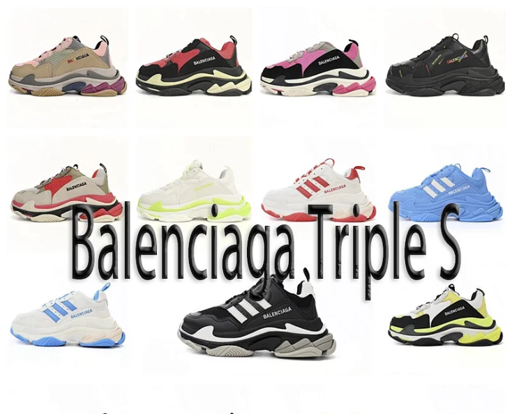 Balenciaga Triple S Black White Sneaker  